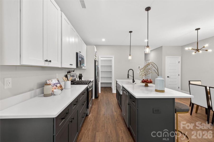Furnished interior view inside a new home in , Charlotte (Image 16).