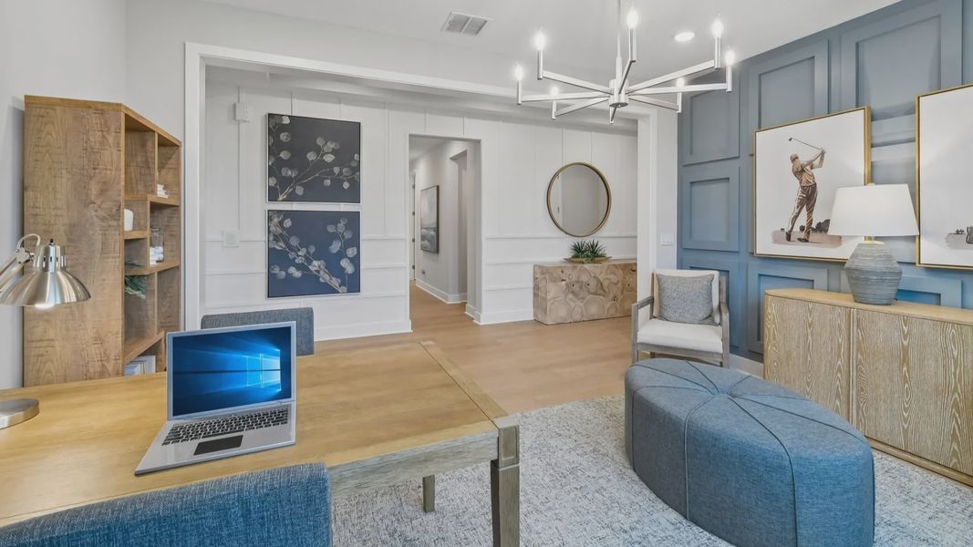 Furnished interior view inside a new home in Ardisia Park, New Smyrna Beach (Image 12).