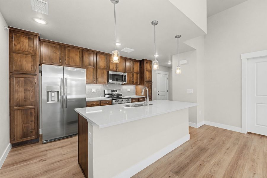Furnished interior view inside a new home in Highlands at Fox Hill, Longmont (Image 2).