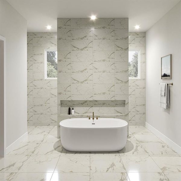 Furnished interior view inside a new home in , Dallas (Image 3).