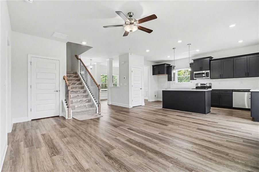 Furnished interior view inside a new home in The Fields of Walnut Creek, Pendergrass (Image 12). Furnished interior view inside a new home in The Fields of Walnut Creek, Pendergrass (Image 12).