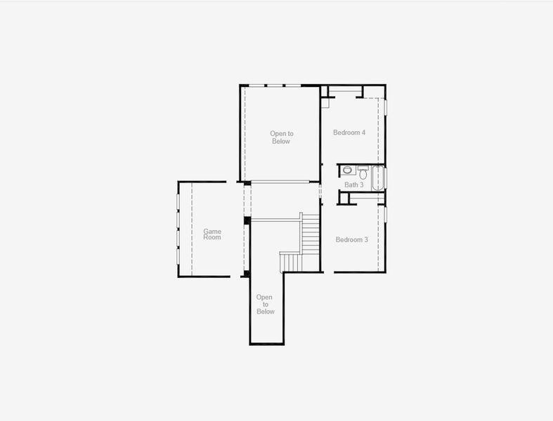 2D floor plan layout of this home in Parmer Ranch, Georgetown, TX (Image 21).