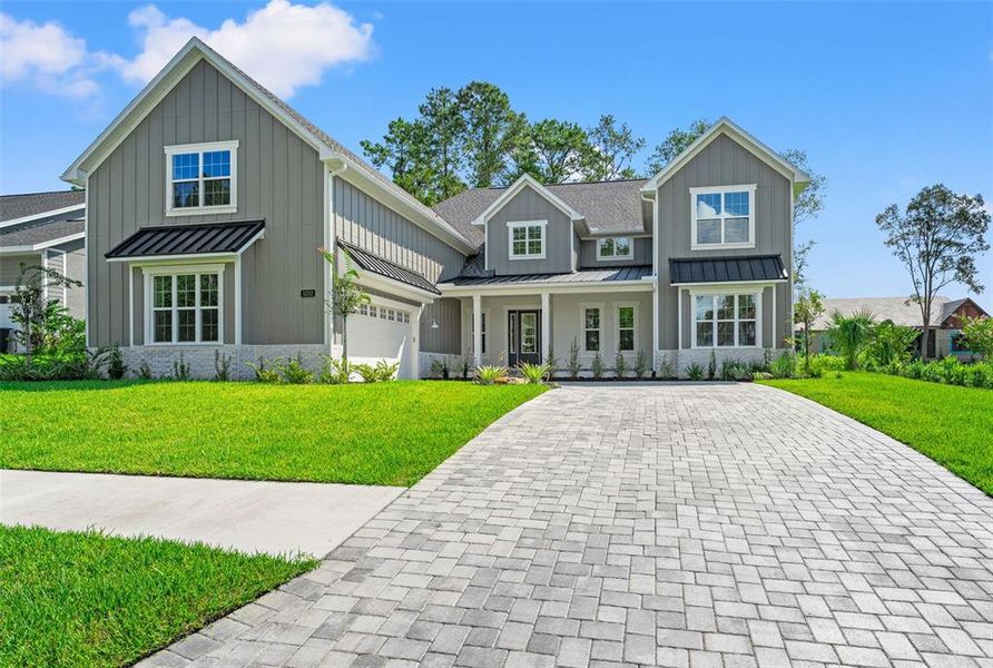 Front exterior of a new home in , Brooksville, FL, highlighting curb appeal (Image 29).