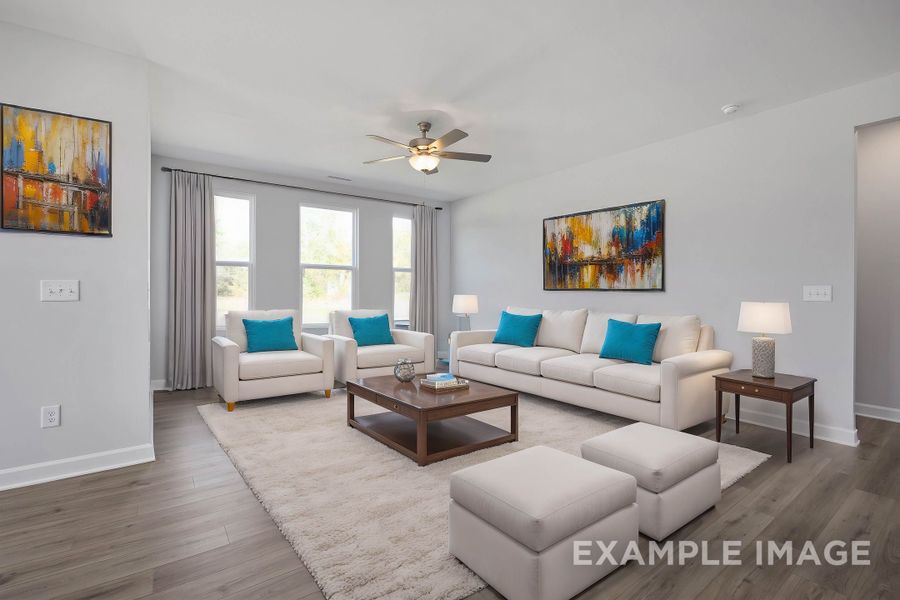 Representative furnished interior of a home built from the The Ash by Davidson Homes LLC in Retreat at North Main, Lillington (Image 9).