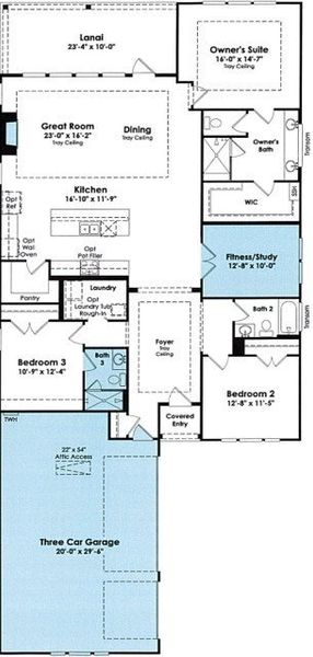 2D floor plan layout of this home in Cresswind at Spring Haven, Newnan, GA (Image 3). 2D floor plan layout of this home in Cresswind at Spring Haven, Newnan, GA (Image 3).