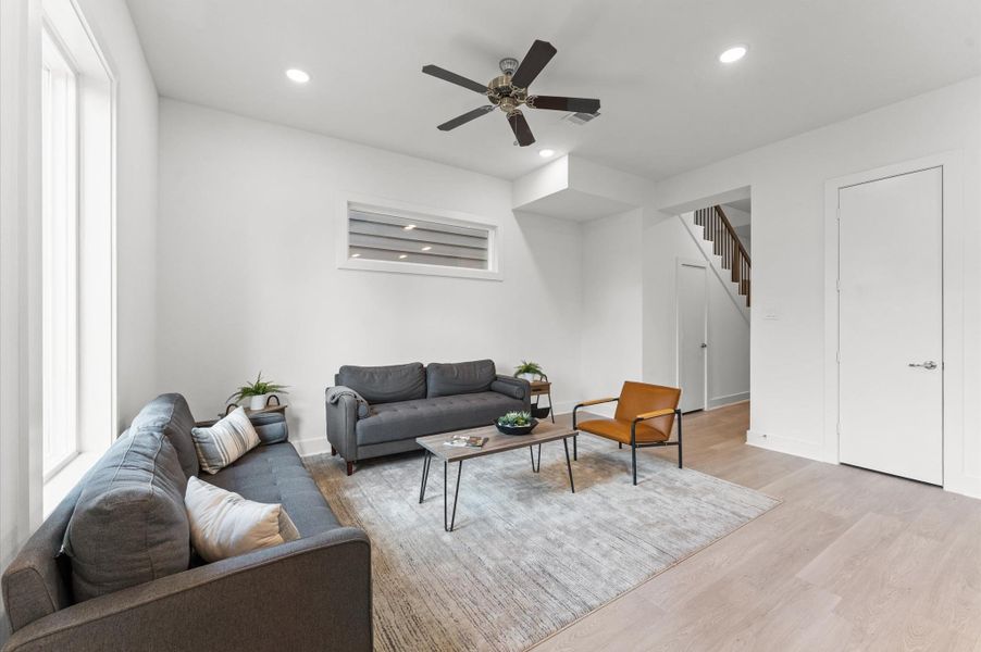 Furnished interior view inside a new home in , Houston (Image 11). Furnished interior view inside a new home in , Houston (Image 11).