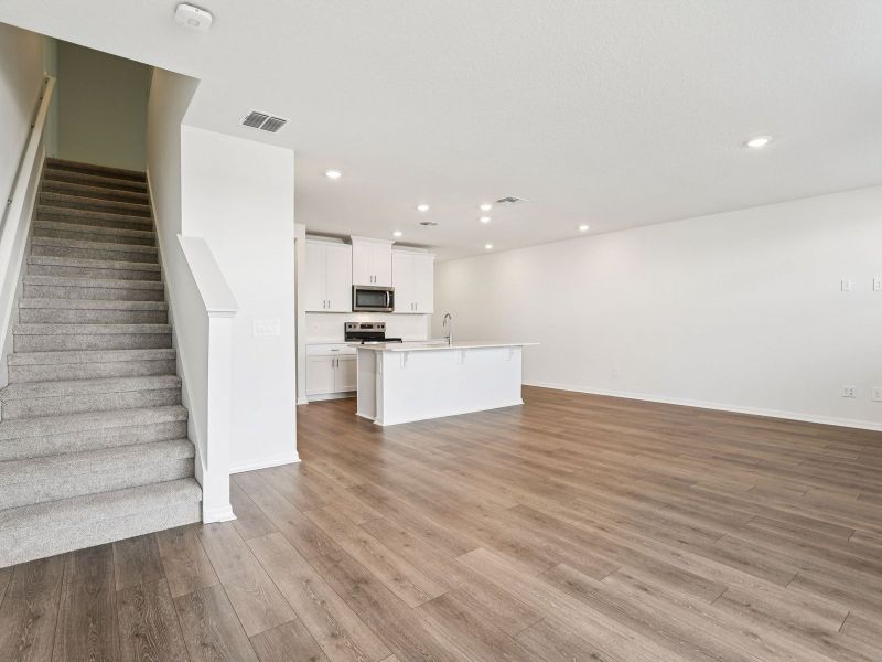 Spacious, unfurnished interior of a new home in The Meadow at Crossprairie Townes, St. Cloud (Image 9). Spacious, unfurnished interior of a new home in The Meadow at Crossprairie Townes, St. Cloud (Image 9).