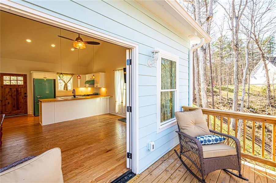 Exterior details and patio area of a home in , Dahlonega (Image 27).