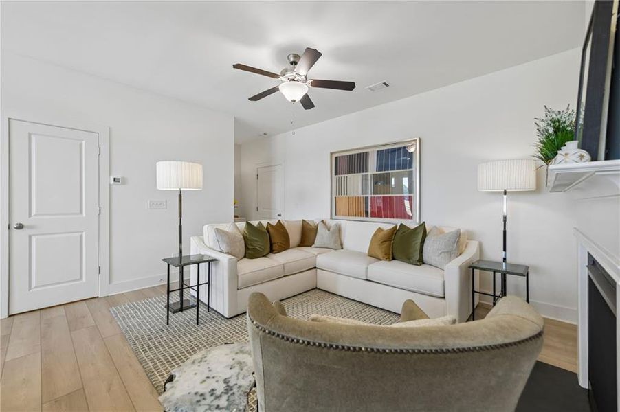 Furnished interior view inside a new home in Tribute, Hoschton (Image 12).