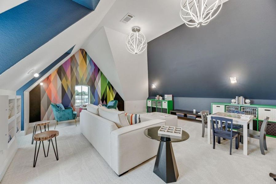 Representative furnished interior of a home built from the Hartford by Grand Homes in Creekside at Elevon, Lavon (Image 11).