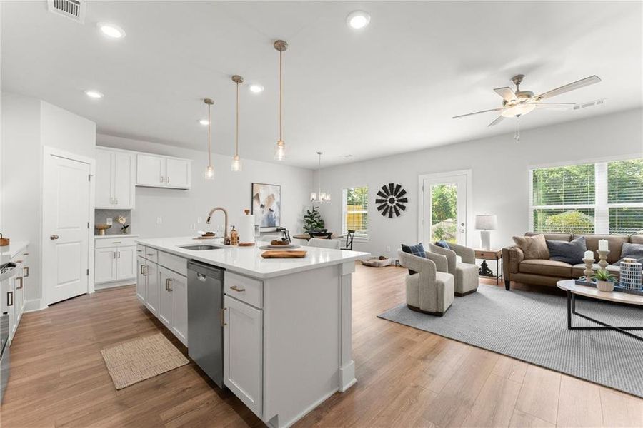 Furnished interior view inside a new home in , Dawsonville (Image 29).