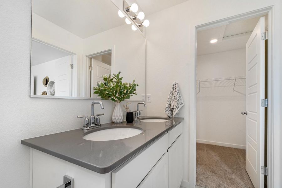 Furnished interior view inside a new home in Union Colony West, Greeley (Image 17).