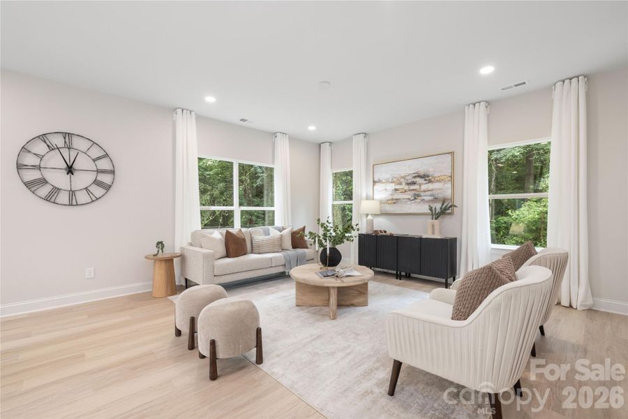 Furnished interior view inside a new home in , Charlotte (Image 8).