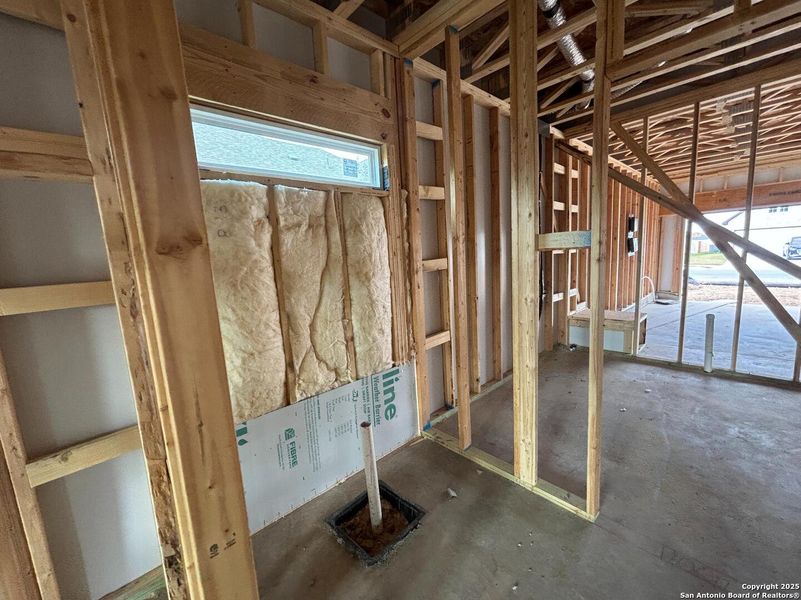 In-progress construction of a new home in The Heights at Saddlebrook Ranch 60's, Schertz, TX (Image 11).