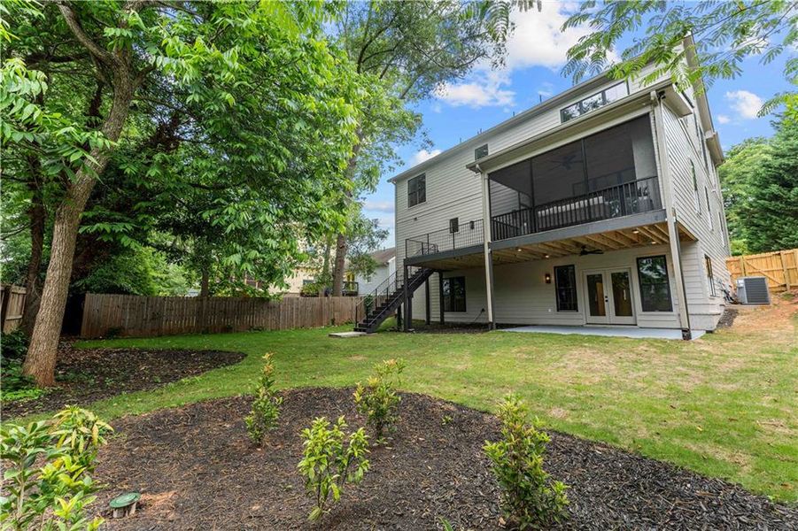 Exterior details and patio area of a home in , Atlanta (Image 30).