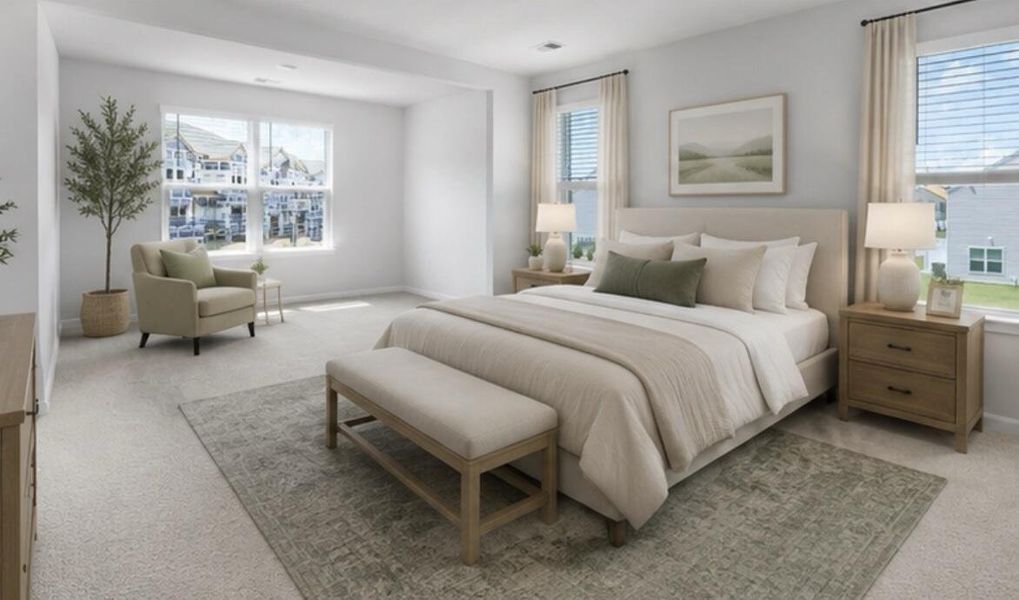 Furnished interior view inside a new home in The Garrison, Ladson (Image 2). Furnished interior view inside a new home in The Garrison, Ladson (Image 2).