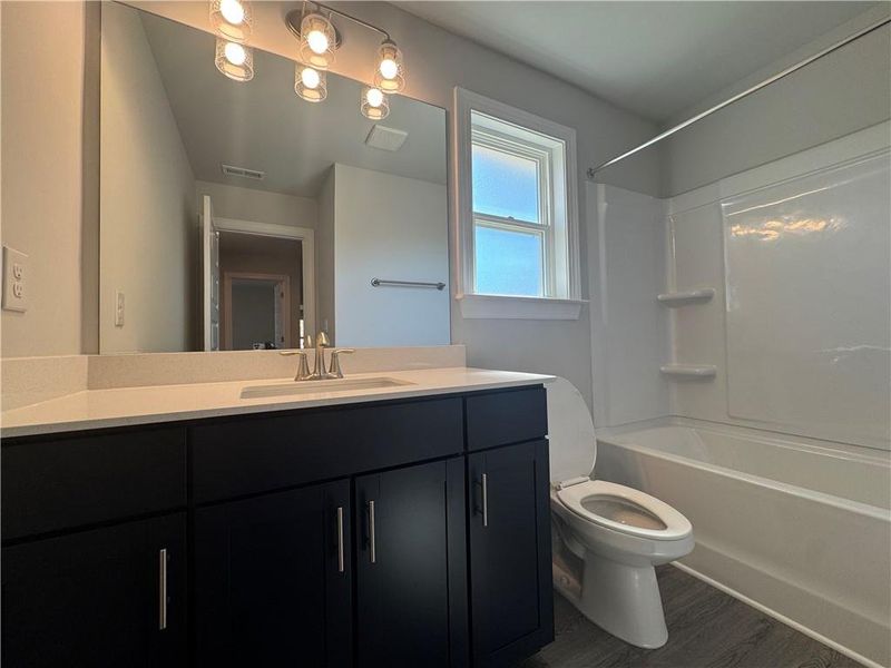 Furnished interior view inside a new home in Tuscany Hills, Douglasville (Image 6). Furnished interior view inside a new home in Tuscany Hills, Douglasville (Image 6).