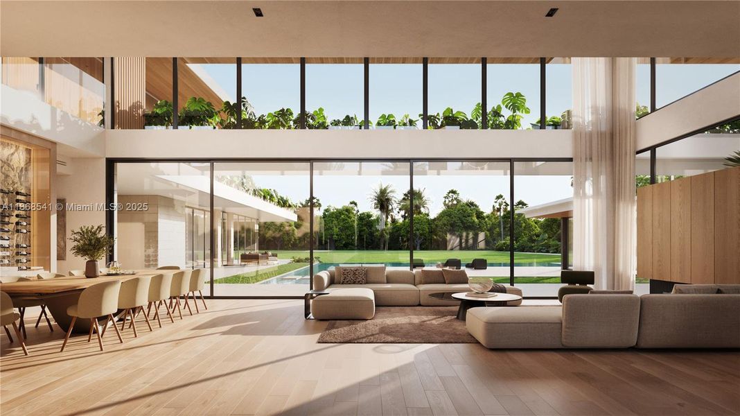 Furnished interior view inside a new home in , Miami (Image 9). Furnished interior view inside a new home in , Miami (Image 9).