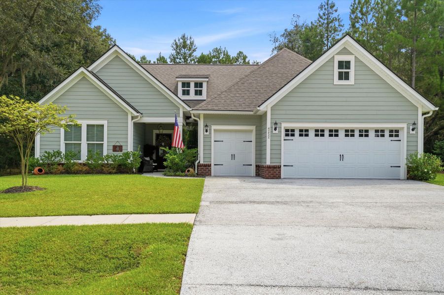 Front exterior of a new home in , Johns Island, SC, highlighting curb appeal (Image 1). Front exterior of a new home in , Johns Island, SC, highlighting curb appeal (Image 1).