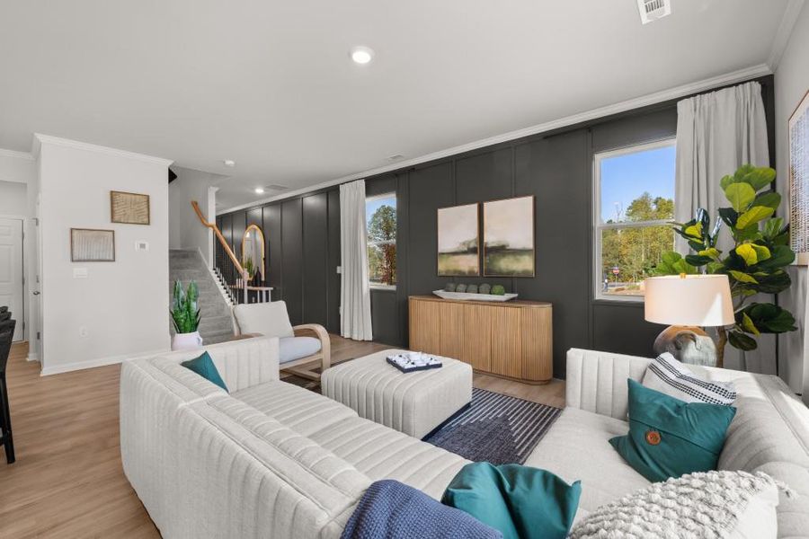 Furnished interior view inside a new home in Hughes Court, Dawsonville (Image 23).