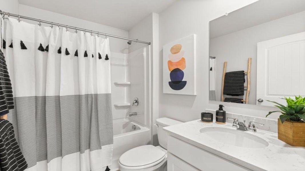 Furnished interior view inside a new home in Waypoint, Flowery Branch (Image 38).