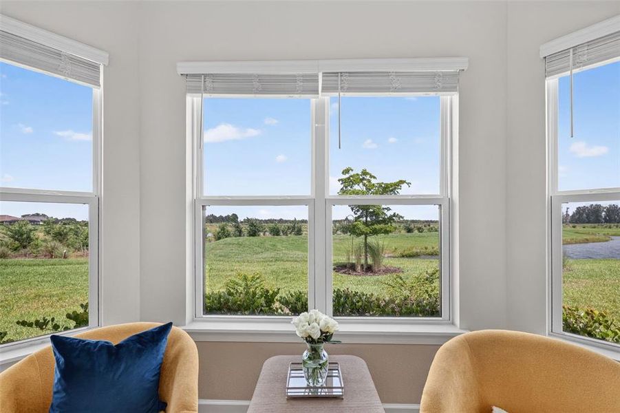 Furnished interior view inside a new home in Skye Ranch Community Group Page, Sarasota (Image 27). Furnished interior view inside a new home in Skye Ranch Community Group Page, Sarasota (Image 27).