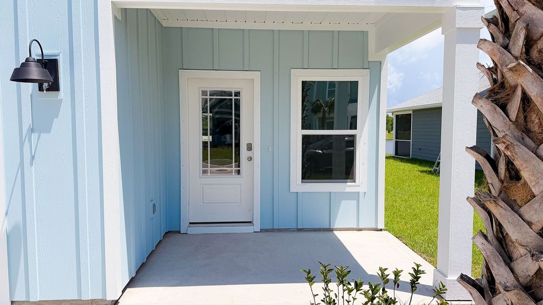Exterior details and patio area of a home in WindMark Beach, Port Saint Joe (Image 3).