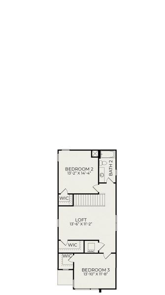 2D floor plan layout for the Alder B by Homes by Dickerson in Chatham Park, Pittsboro, NC (Image 3). 2D floor plan layout for the Alder B by Homes by Dickerson in Chatham Park, Pittsboro, NC (Image 3).