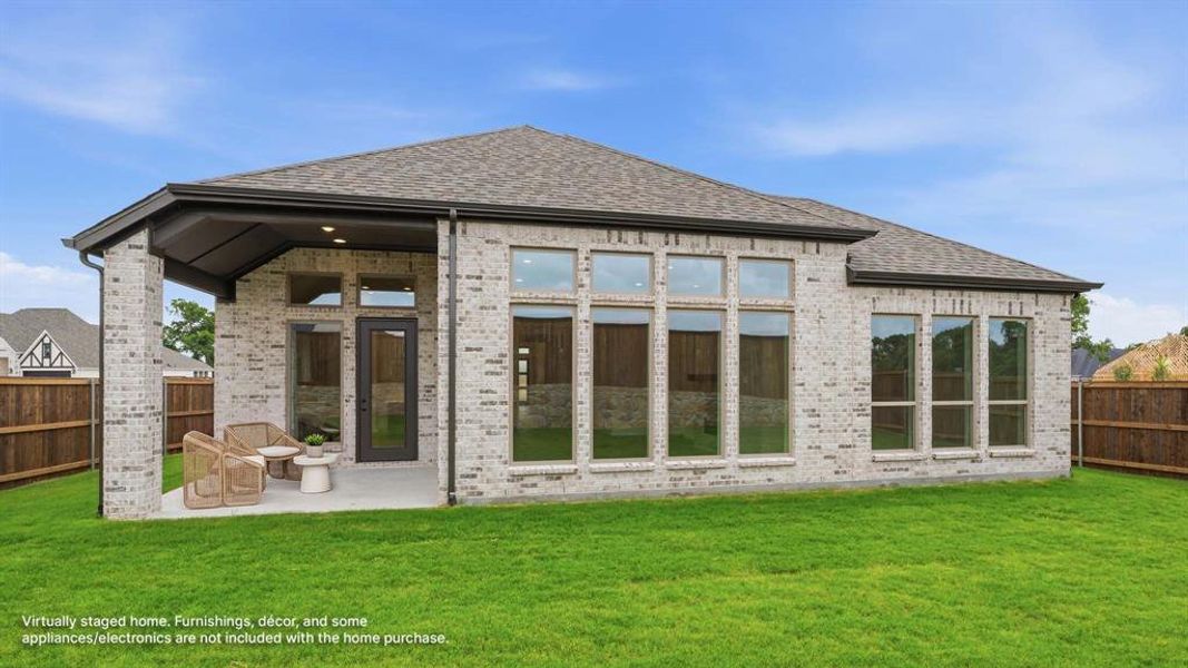 Exterior details and patio area of a home in The Parks at Wilson Creek, Celina (Image 3).