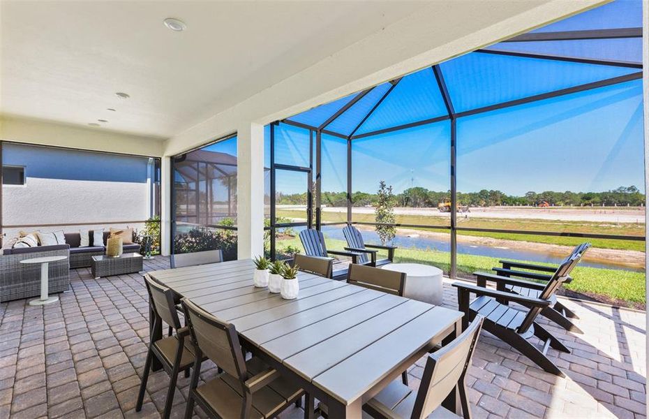 Exterior details and patio area of a home in Talon Preserve on Palmer Ranch, Nokomis (Image 2). Exterior details and patio area of a home in Talon Preserve on Palmer Ranch, Nokomis (Image 2).