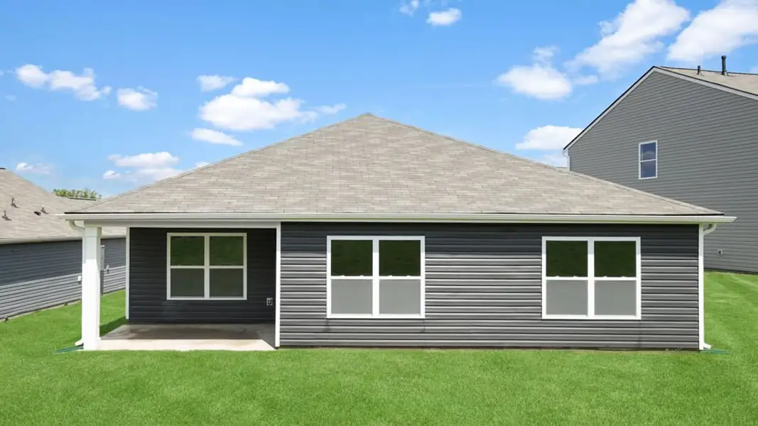 Exterior details and patio area of a home in Gibson Grove, Laurens (Image 3).