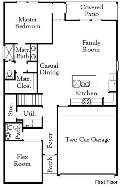 2D floor plan layout of this home in Windrose Green, Angleton, TX (Image 2). 2D floor plan layout of this home in Windrose Green, Angleton, TX (Image 2).