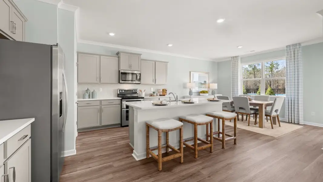 Representative furnished interior of a home built from the Denton by D.R. Horton in Jackson Landing, Jefferson (Image 9). Representative furnished interior of a home built from the Denton by D.R. Horton in Jackson Landing, Jefferson (Image 9).