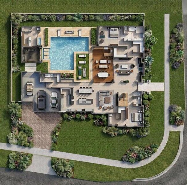 site plan rendering site plan rendering