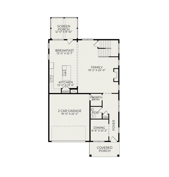 2D floor plan layout for the Burlington by Homes by Dickerson in Wendell Falls, Wendell, NC (Image 3). 2D floor plan layout for the Burlington by Homes by Dickerson in Wendell Falls, Wendell, NC (Image 3).