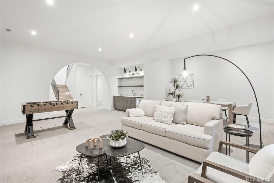Furnished interior view inside a new home in , Denver (Image 44).