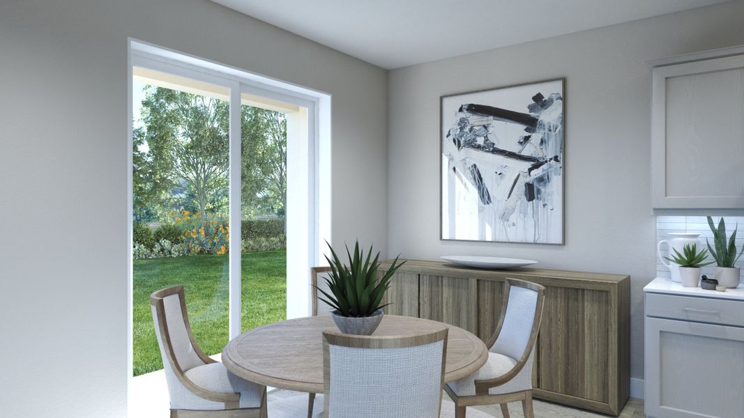 Representative furnished interior of a home built from the Vista by Risewell Homes in Spring Walk at The Junction, Debary (Image 6).