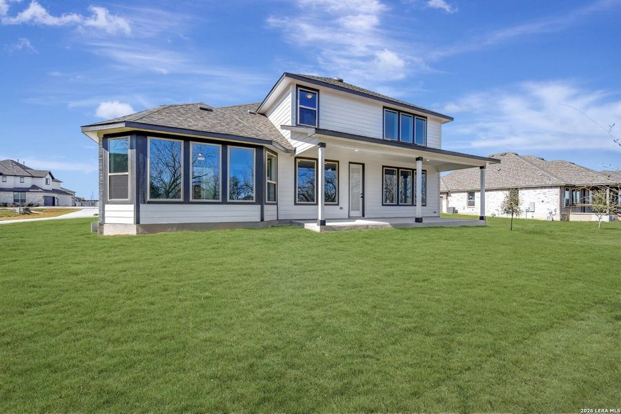 Exterior details and patio area of a home in Everly Estates, San Antonio (Image 4).
