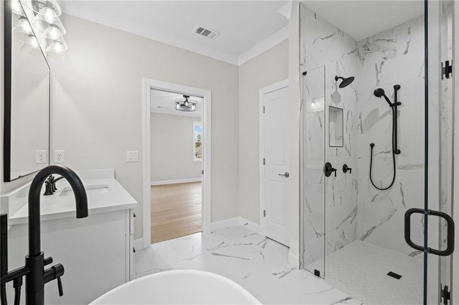 Furnished interior view inside a new home in , Canton (Image 10).