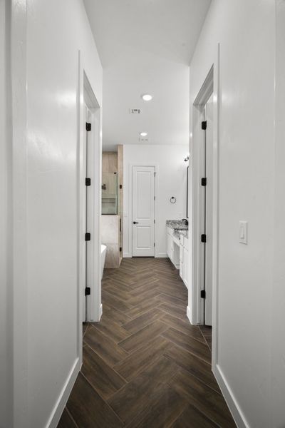 Representative unfurnished interior of a home built from the Scottsdale by LEH. Homes in Verdancia, El Paso (Image 63).