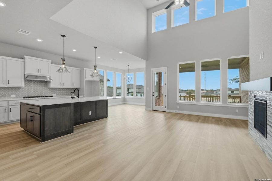 Furnished interior view inside a new home in Esperanza, Boerne (Image 7). Furnished interior view inside a new home in Esperanza, Boerne (Image 7).