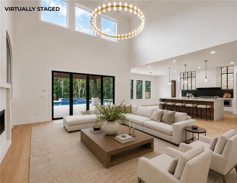Furnished interior view inside a new home in , Flowery Branch (Image 20).