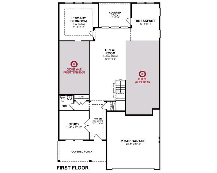 2D floor plan layout for the Sago by Beazer Homes in The Oaks, Goose Creek, SC (Image 5). 2D floor plan layout for the Sago by Beazer Homes in The Oaks, Goose Creek, SC (Image 5).