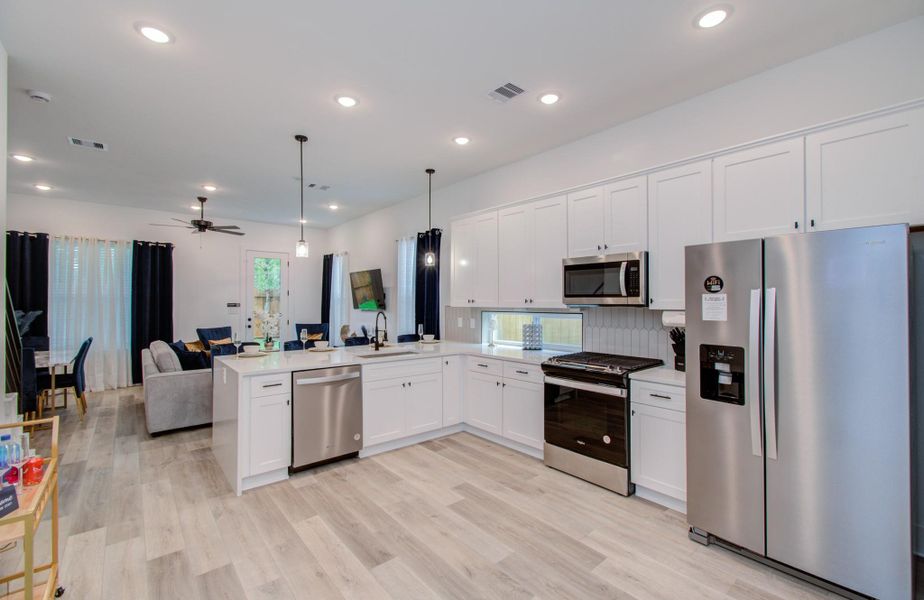 Furnished interior view inside a new home in Benson Street Court, Houston (Image 8).