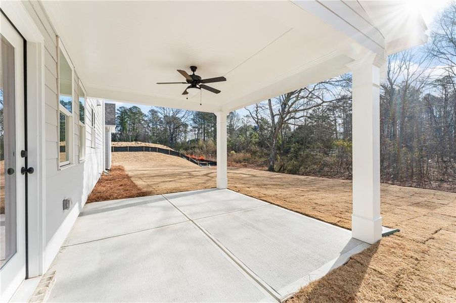 Exterior details and patio area of a home in , Marietta (Image 3).