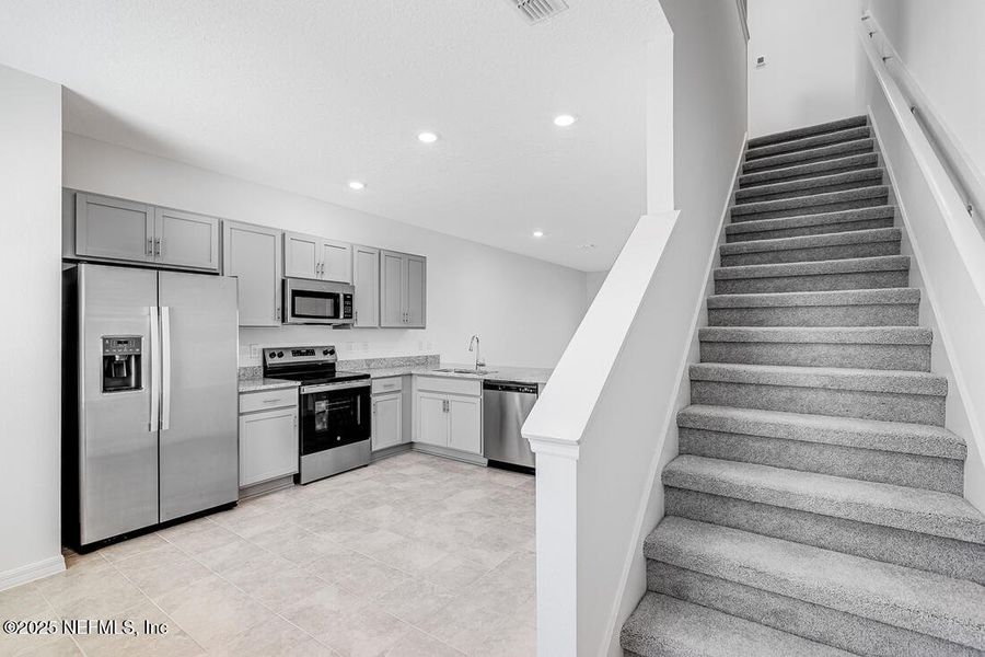 Furnished interior view inside a new home in Sabal Terrace, Jacksonville (Image 13). Furnished interior view inside a new home in Sabal Terrace, Jacksonville (Image 13).