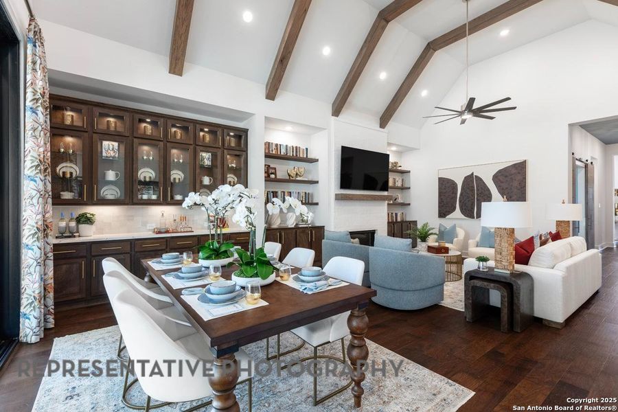 Furnished interior view inside a new home in Meyer Ranch, New Braunfels (Image 11). Furnished interior view inside a new home in Meyer Ranch, New Braunfels (Image 11).
