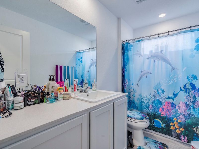 Furnished interior view inside a new home in Woodfield Preserve, Georgetown (Image 27).