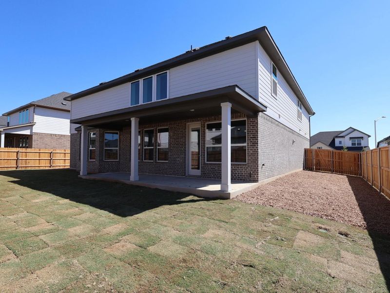 Exterior details and patio area of a home in Edgewood, Leander (Image 22). Exterior details and patio area of a home in Edgewood, Leander (Image 22).