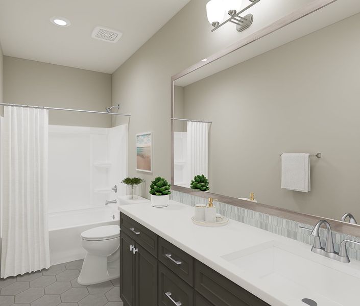 Representative furnished interior of a home built from the Azalea Plan 3005 by Tri Pointe Homes in Waterston Central, Gilbert (Image 7).